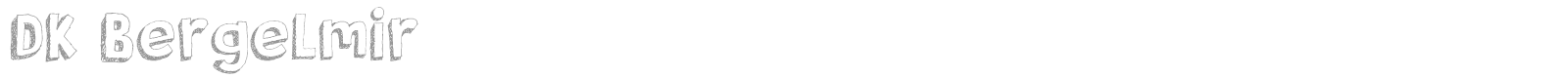 DK Bergelmir font preview